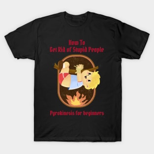 How To Get Rid of Stupid People - Vintage Dark Humour T-Shirt